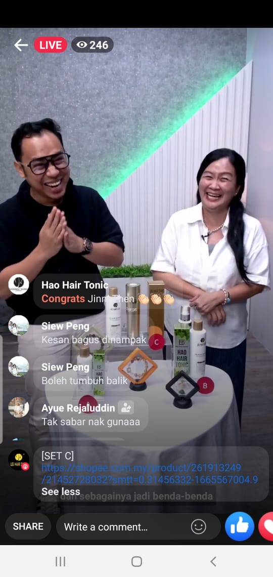 UG Hair Shopee Live